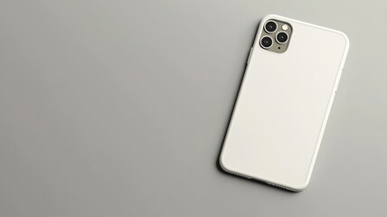 A phone case mockup features a blank surface, ideal for adding custom artwork or personal designs, showcasing the potential for unique branding and creative expression.