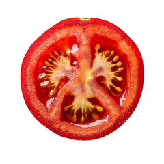 Tomato slices without background