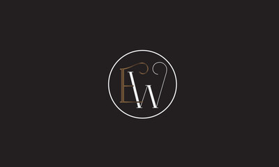 EW, WE, E , W , Abstract Letters Logo Monogram