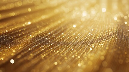 A shimmering golden background with sparkling glitter lights, creating a warm and festive ambiance.