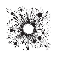 abstract colorfull ink splash vector 
