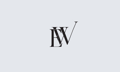 EW, WE, E , W , Abstract Letters Logo Monogram