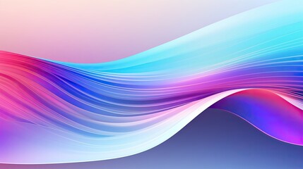 Naklejka premium Iridescent, undulating surfaces reflecting a spectrum of colors and light.