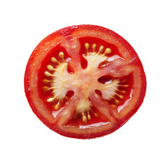 Tomato slices without background
