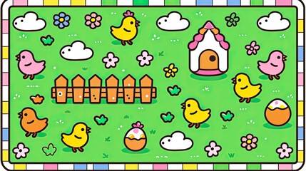 chickens in the yard