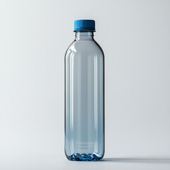 Naklejka premium Fitness Enthusiast's Water Bottle with a Sharp Blue Cap