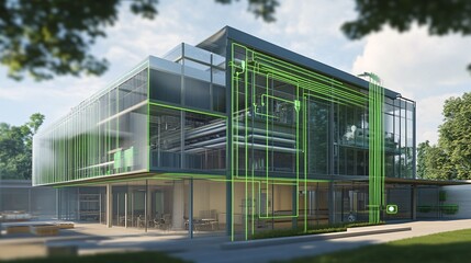 Obraz premium office building in the city