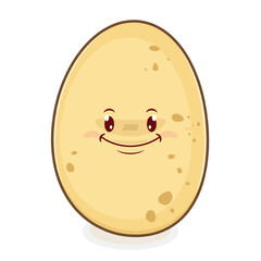 potato smile face cartoon cute