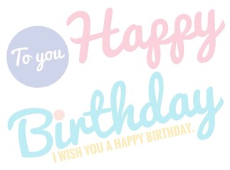 pastel letters
