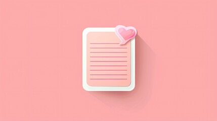 Pink Notes Decoration Diary Sticker Concept