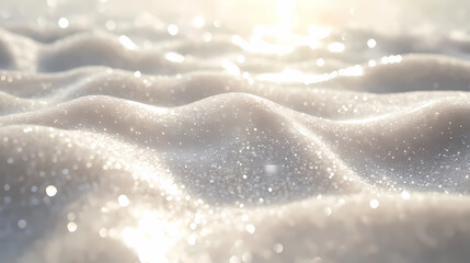 Fine Sparkling White Sand Surface Texture