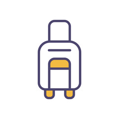 Luggage Bag icons set vector stock illustration