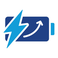 Slow-Charging Flat Icon