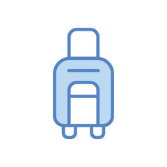 Luggage Bag icons set vector stock illustration