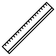 Precision Launch Ruler Line Art Vector Design