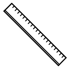 Precision Launch Ruler Line Art Vector Design