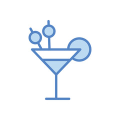 Cocktail icons set vector stock illustration