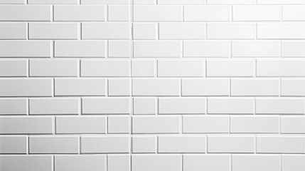 Clean White Subway Tile Background for Home Decor and Design