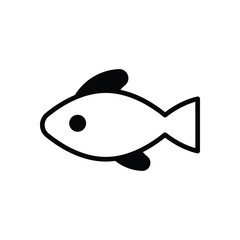 Fish icons set vector stock illustration