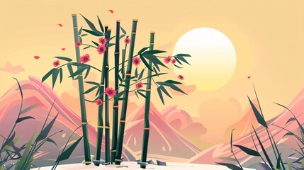 Bamboo Wild and Free: Traditional Asian Flora and Tree