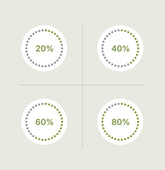 진행 단계 엠블럼 아이콘 모음