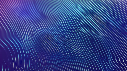 Abstract Blue and Purple Wavy Lines with Gradient Color Effect