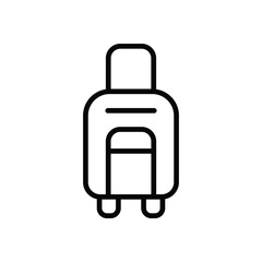 Luggage Bag icons set vector stock illustration