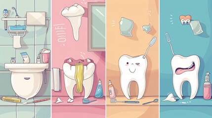 Professional Dental Banners: Negative Habits Displayed