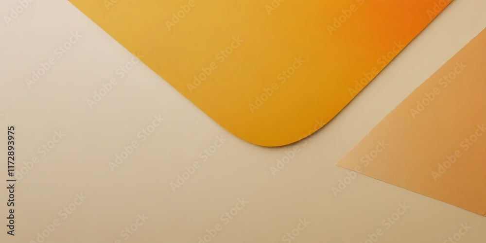 Poster a yellow and white background with a yellow and white object in the foreground