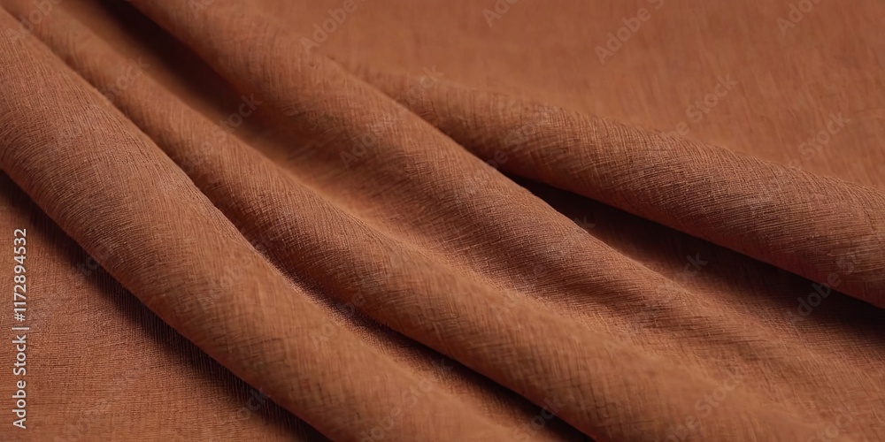 Poster a brown fabric with a pattern on it