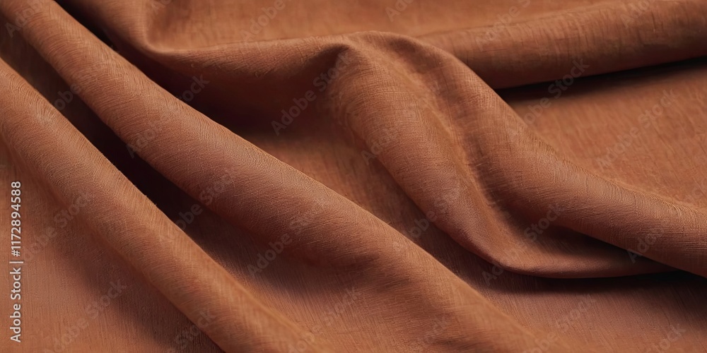 Poster A brown fabric with a pattern on it