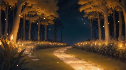 ロウソクのともる夜道 1