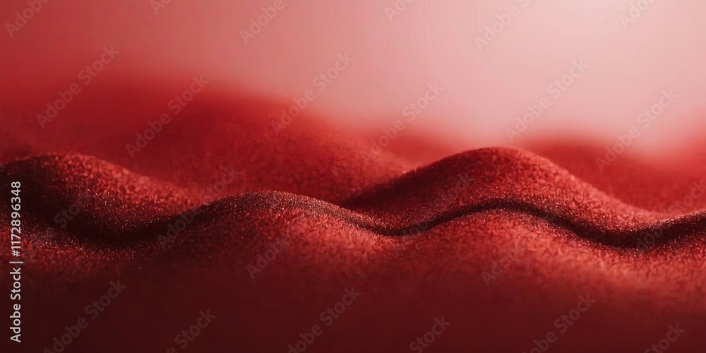 Poster a red sand dune with a red background