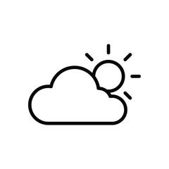 Weather icons set vector stock illustration