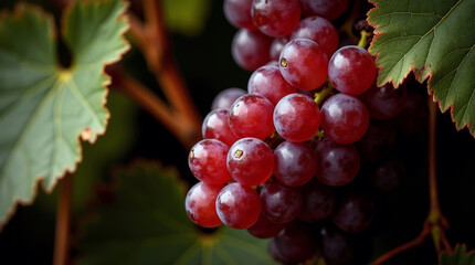 Fototapeta premium bunch of grapes on the vine