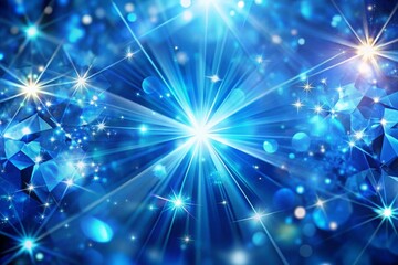Fototapeta premium Sparkling Blue Light Background - Stunning Abstract Design