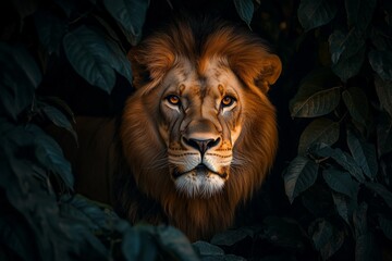 portrait of a lion