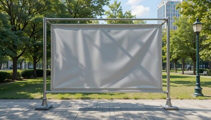 Street Banner Mockup