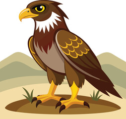 Obraz premium An eagle bird vector artwork illustration