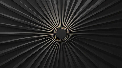 Obraz premium A graphic representation of a circular pattern of light, set against a black background, creating a striking contrast and modern, futuristic design for a wallpaper.