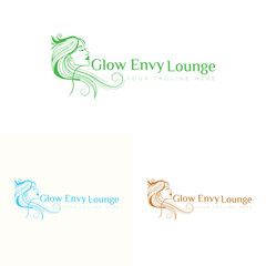 natural beauty logo design for cosmetic brand, spa logo.