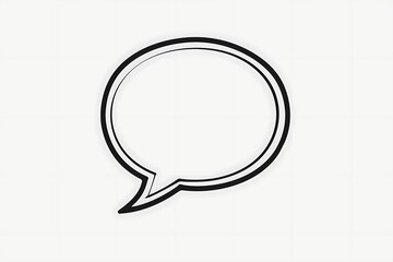 Naklejka premium comment bubble clean edges