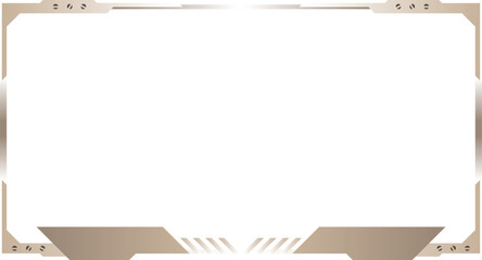 Twitch Overlay black and silver frame