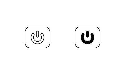Reset Button icon. Computer hardware icon design. vector graphic