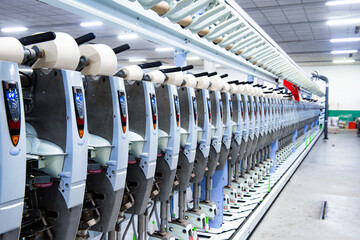 Mechanical equipment in spinning mill operation