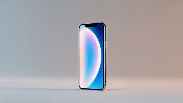 Smartphone su sfondo neutro mockup