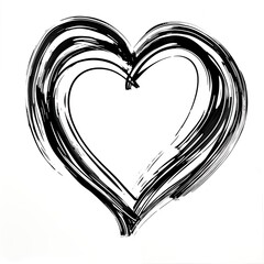 heart symbol with clean curved lines