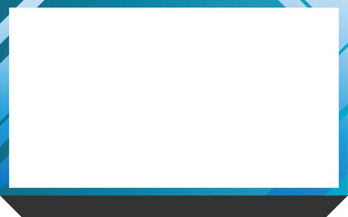 Obraz premium Twitch Overlay blue and black frame