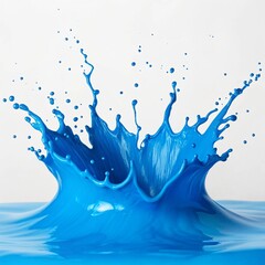 blue splash of water