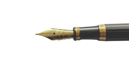 Elegant Black Fountain Pen: A Perfect Decorative Writing Instrument for Professionals and Enthusiasts.